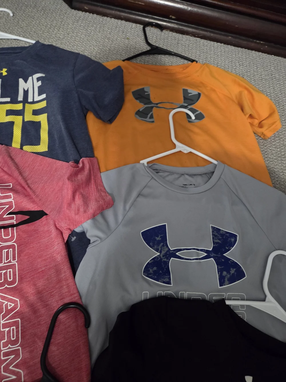 Under Armour Shirt And Shorts Athletic Mix — Navy, Gray, Yellow, Orange